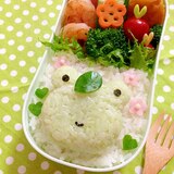 簡単キャラ弁☆次の日ケロリのお弁当♪